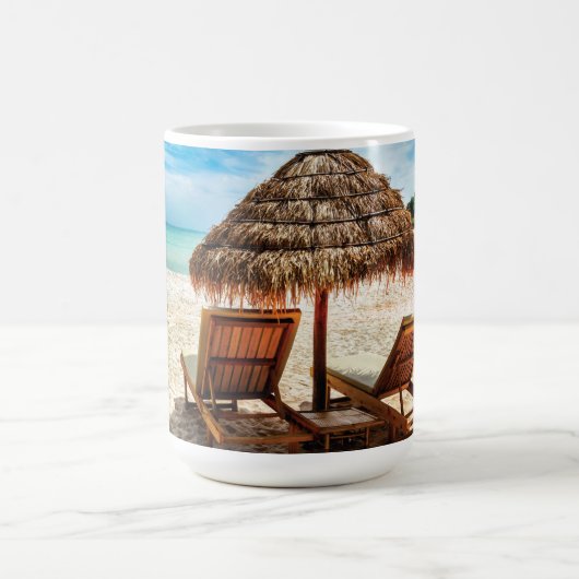 Lounge Chairs Beach throw Pillow Kaffeetasse (Mittel)