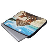 Lounge Chairs Beach throw Pillow Laptopschutzhülle (Vorne Knopf)