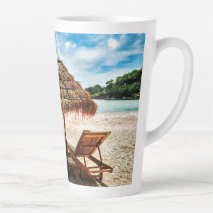 Lounge Chairs Beach throw Pillow Milchtasse