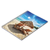 Lounge Chairs Beach throw Pillow Notizblock (Linke Seite)