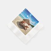 Lounge Chairs Beach throw Pillow Serviette (Ecke)