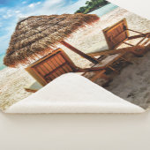 Lounge Chairs Beach throw Pillow Sherpadecke (3/4)