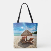 Lounge Chairs Beach throw Pillow Tasche (Rückseite)