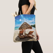 Lounge Chairs Beach throw Pillow Tasche (Von Nahem)
