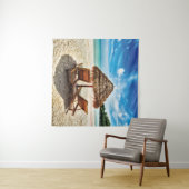 Lounge Chairs Beach throw Pillow Wandteppich (Beispiel (Horizontal))