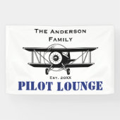 Lounge Coole Luftfahrt Personalisiert Banner (Horizontal)