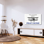 Lounge Coole Luftfahrt Personalisiert Banner