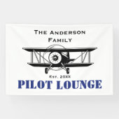 Lounge Coole Luftfahrt Personalisiert Banner (Horizontal)