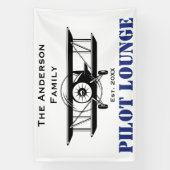 Lounge Coole Luftfahrt Personalisiert Banner (Vertikal)