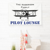 Lounge Coole Luftfahrt Personalisiert Banner (InSitu)