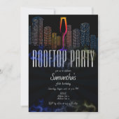 Lounge Dachterrasse Ausgehmöglichkeiten Sky Bar Ge Einladung (Vorderseite)