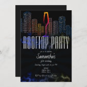 Lounge Dachterrasse Ausgehmöglichkeiten Sky Bar Ge Einladung (Vorne/Hinten)