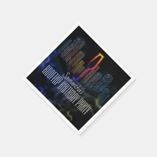 Lounge Dachterrasse Ausgehmöglichkeiten Sky Bar Ge Serviette (Ecke)