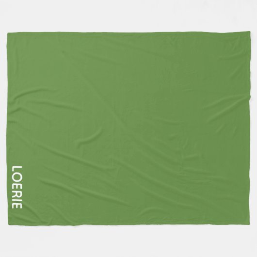 Lounge grüne Farbe Fleecedecke (Vorderseite (Horizontal))