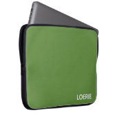 Lounge grüne Farbe Laptopschutzhülle (Vorne Rechts)