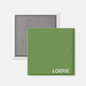 Lounge grüne Farbe Magnet (Vorderseite/Rückseite)