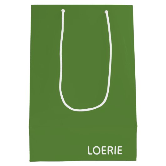 Lounge grüne Farbe Mittlere Geschenktüte (Rückseite)