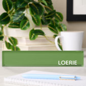 Lounge grüne Farbe Namensplakette