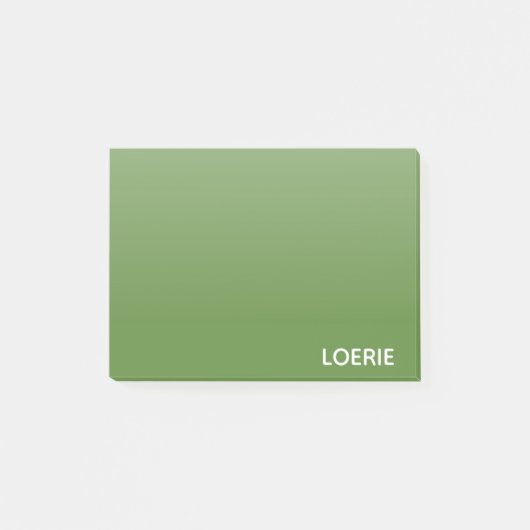 Lounge grüne Farbe Post-it Klebezettel (Vorderseite)
