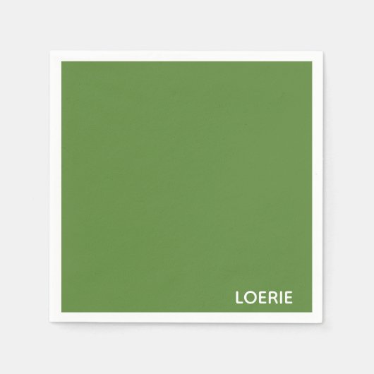 Lounge grüne Farbe Serviette (Vorderseite)