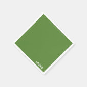 Lounge grüne Farbe Serviette (Ecke)