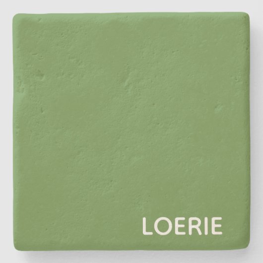 Lounge grüne Farbe Steinuntersetzer (Vorderseite)