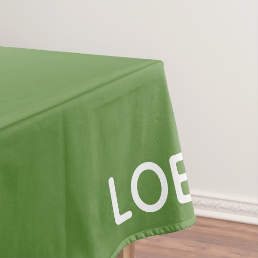 Lounge grüne Farbe Tischdecke (Beispiel)