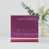 Lounge House Party Geburtstag Einladung (Stehend Vorderseite)