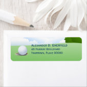 Lounge in einem Rücksendeaufkleber (Insitu)