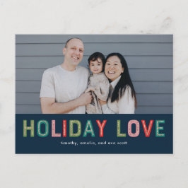 Lounge Lines EDITABLE FARBE Holiday Card Postcard Feiertagspostkarte