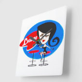 Lounge Quadratische Wanduhr (Winkel)