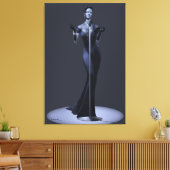 Lounge Singer Canvas Print Leinwanddruck (Insitu (Wohnzimmer))