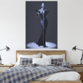 Lounge Singer Canvas Print Leinwanddruck (Insitu (Schlafzimmer))
