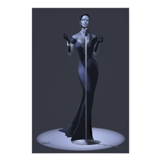 Lounge Singer Poster Print (Vorne)