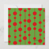 Lounge Singer Weihnachtsfarben Einladung (Rückseite)