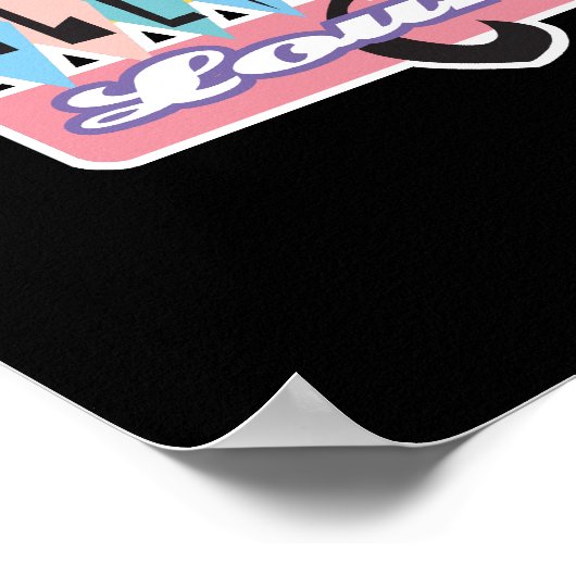 Lounge-Zeichen der Retroallee Poster (Ecke)