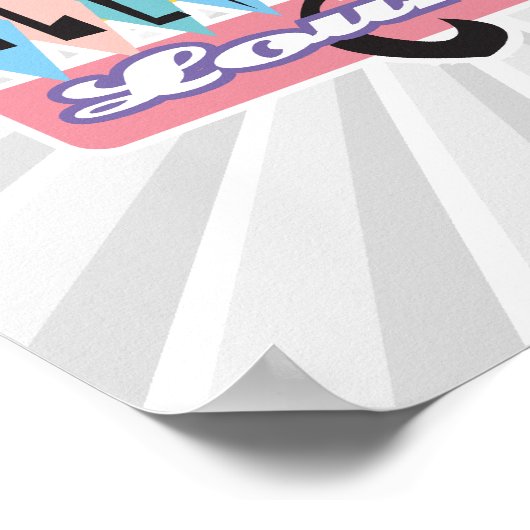 Lounge-Zeichen der Retroallee Poster (Ecke)