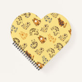 Lounges Cats Notebook Notizblock (Vorderseite)