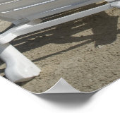 Loungestuhl am Tropical Beach Poster (Ecke)