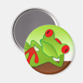 Lounging Frog Magnet (Vorderseite/Rückseite)