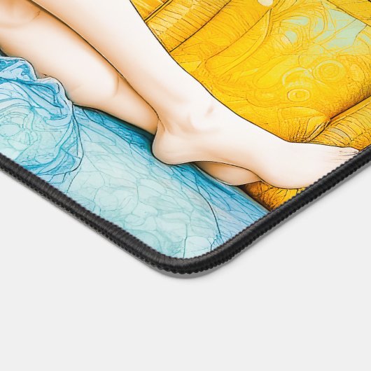 Lounging Lady Schreibtischunterlage (Ecke)