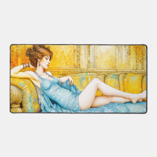 Lounging Lady Schreibtischunterlage