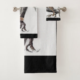Lounging Leopard Badhandtuch Set