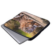 Lounging Leopard Laptopschutzhülle (Vorne Knopf)