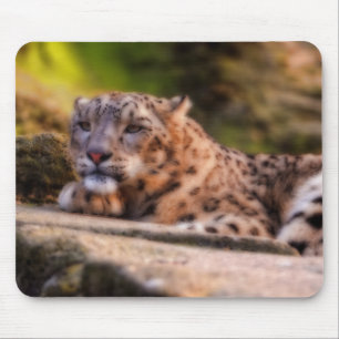 Lounging Leopard Mousepad