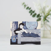 Lounging Lucy Post Card Postkarte (Stehend Vorderseite)