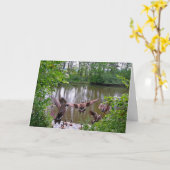 Lounging mit Freundanmerkungskarte Karte (Gelbe Blume)