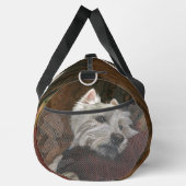Lounging Westie auf Sofa Duffle Bag (Rechts)