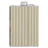 Lounging Westie auf Sofa Flachmann (Rückseite)