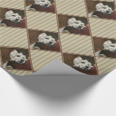 Lounging Westie auf Sofa Geschenkpapier (Ecke)
